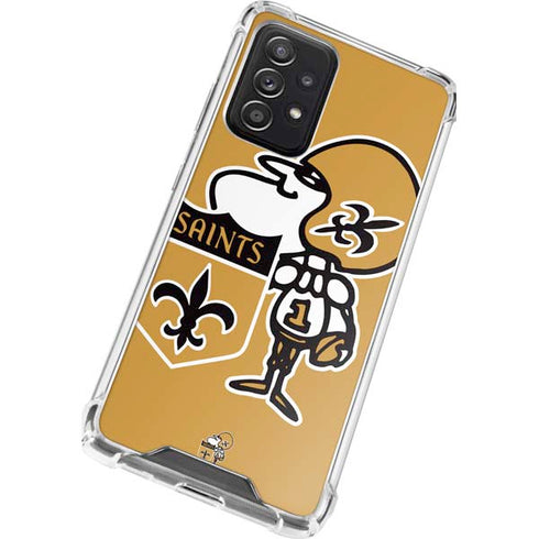 NFL New Orleans Saints Retro Logo Galaxy A52 5G Clear Case